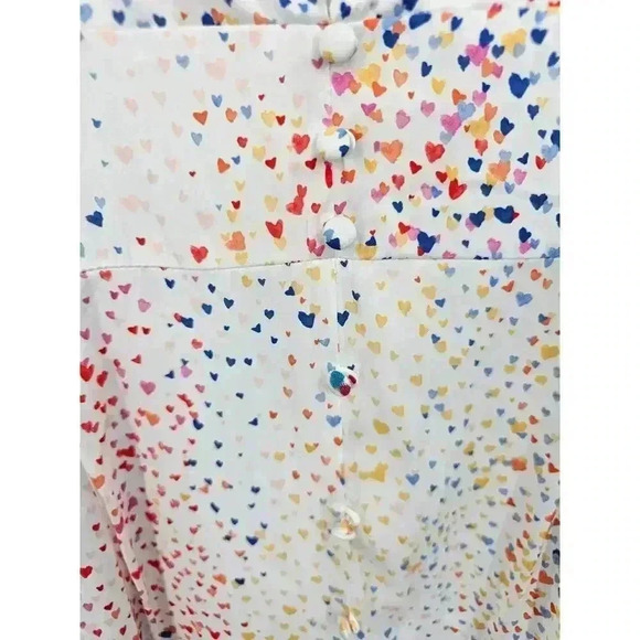 Hutch Women's Plus Size 20W Multi Color Heart Hi-Low V-Neck Dress Anthropologie - Picture 4 of 13